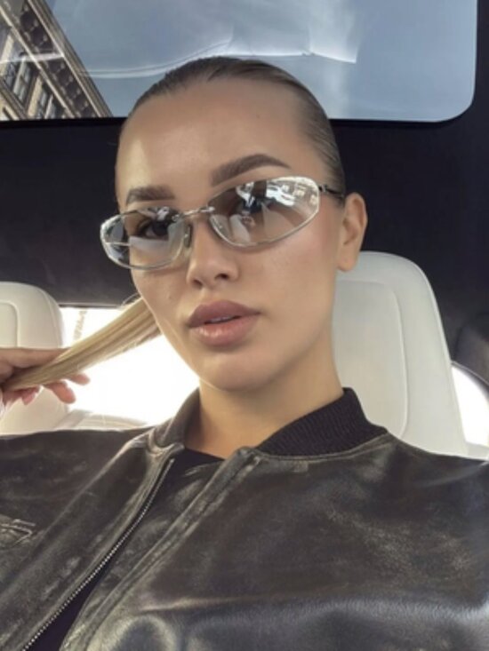 NEW MIU MIU SILVER WOMEN SUNGLASSES MU A50S 1BC8H1